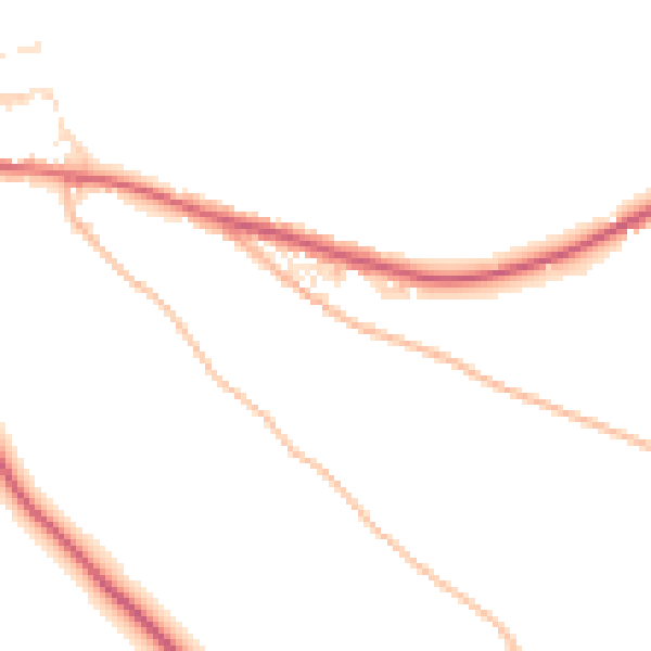 Daytime road noise heatmap for EX39 6DQ