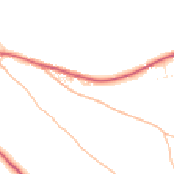 Daytime road noise heatmap for EX39 6ED