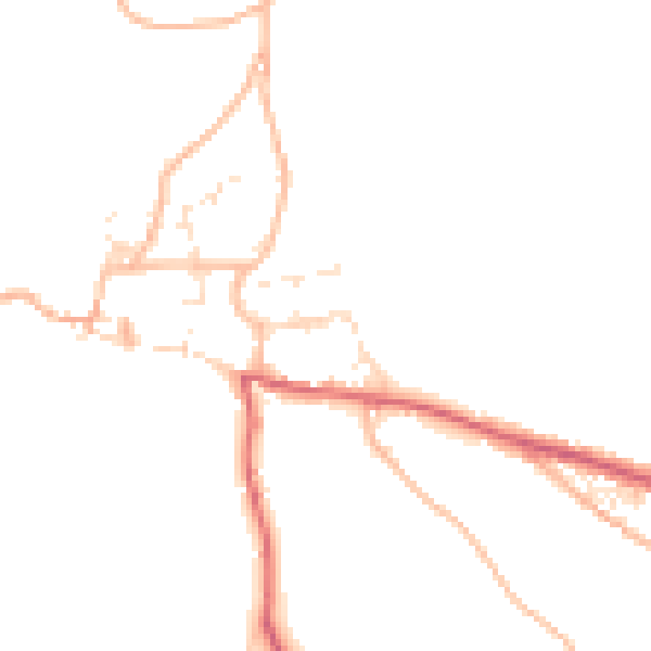 Daytime road noise heatmap for EX39 6HR