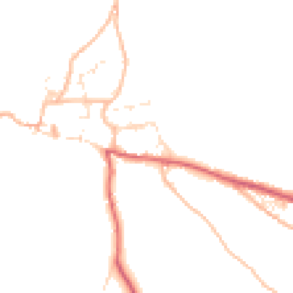 Daytime road noise heatmap for EX39 6HS