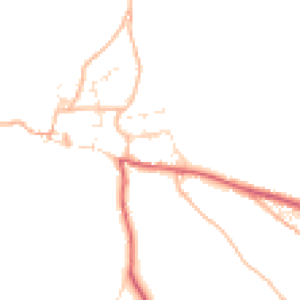 Daytime road noise heatmap for EX39 6HT