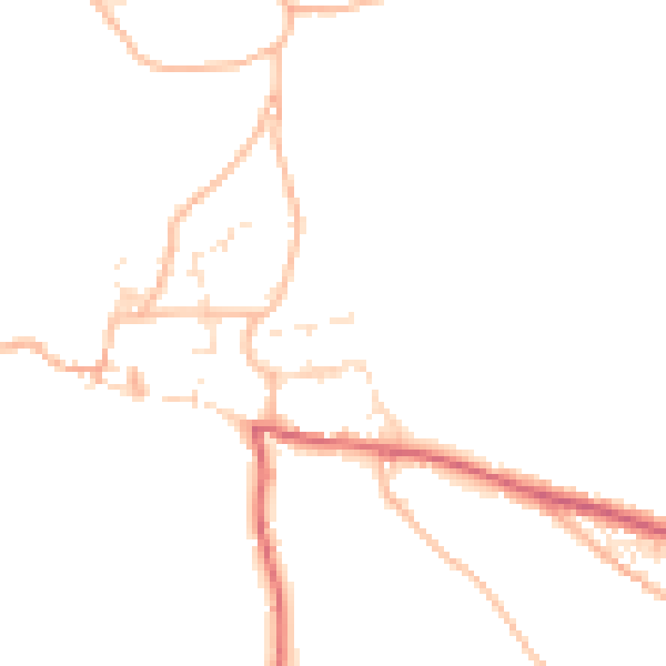 Daytime road noise heatmap for EX39 6HZ