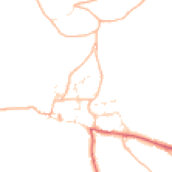 Daytime road noise heatmap for EX39 6JB