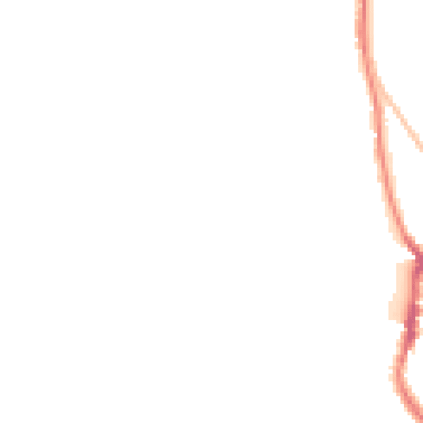 Night-time road noise heatmap for EX4 2AQ