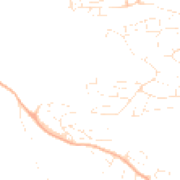 Daytime road noise heatmap for EX4 2EL