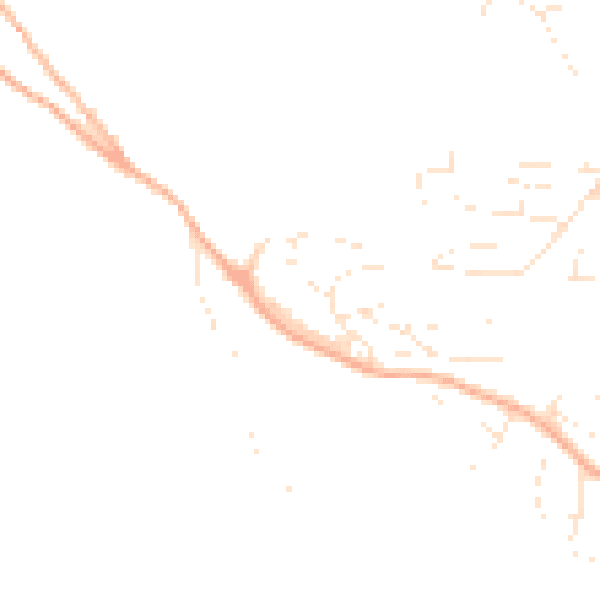 Daytime road noise heatmap for EX4 2EY