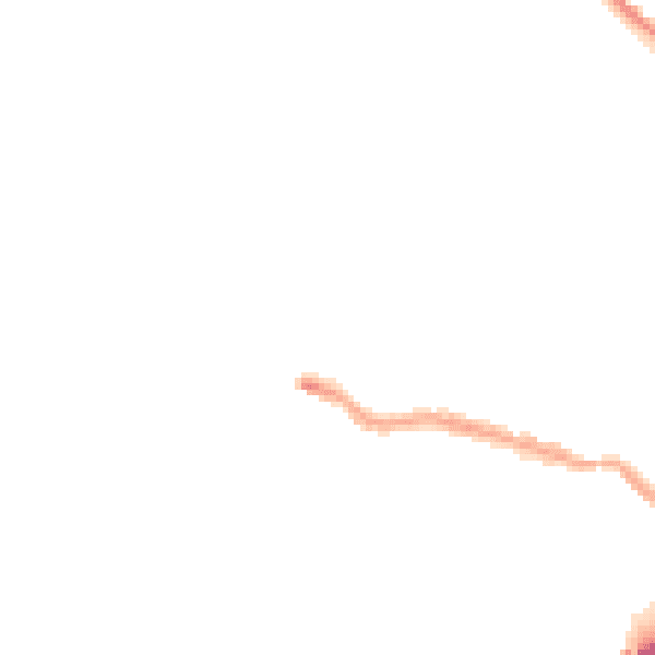 Night-time road noise heatmap for EX4 2QD