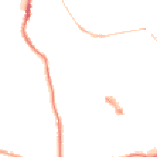 Night-time road noise heatmap for EX4 3RE