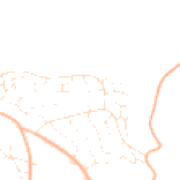Daytime road noise heatmap for EX4 5EZ
