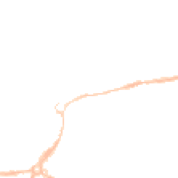 Night-time road noise heatmap for EX4 6SR