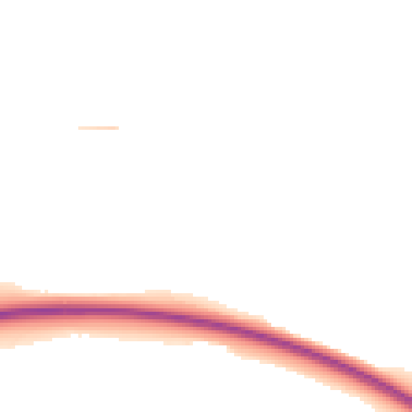 Night-time road noise heatmap for EX6 6AA