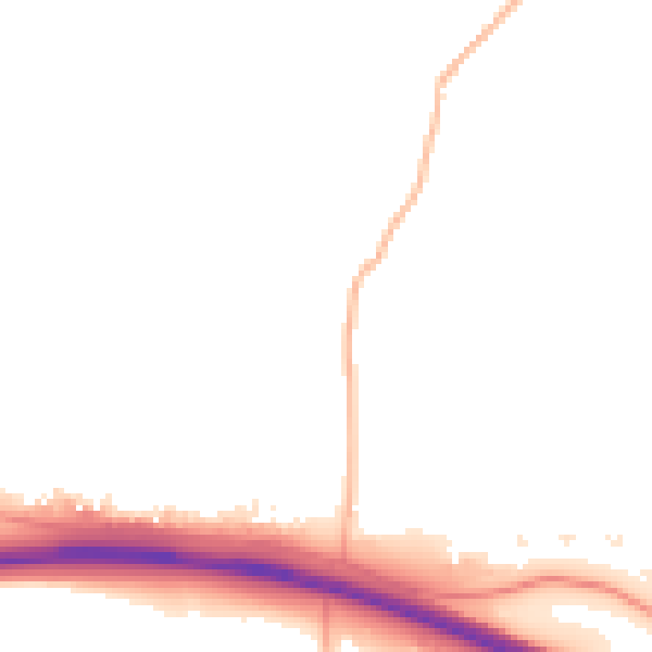Daytime road noise heatmap for EX6 6AG