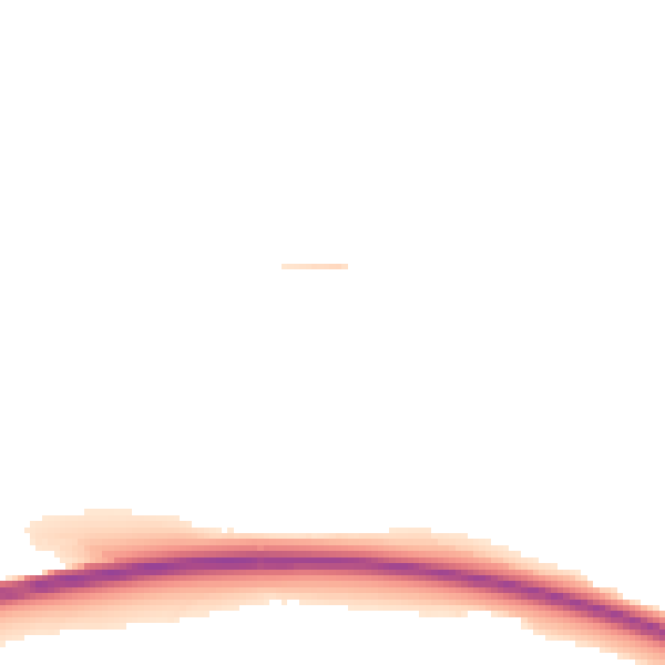 Night-time road noise heatmap for EX6 6DJ