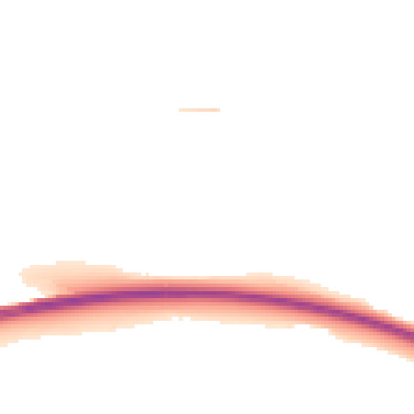 Night-time road noise heatmap for EX6 6DN