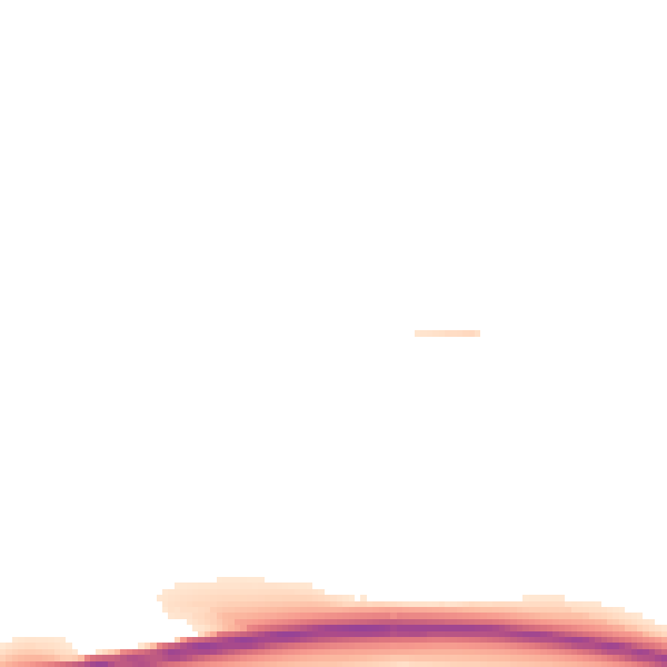 Night-time road noise heatmap for EX6 6EH
