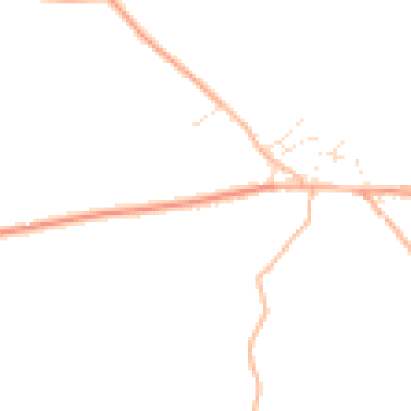Daytime road noise heatmap for EX6 6JE