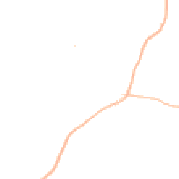 Daytime road noise heatmap for EX6 6LE