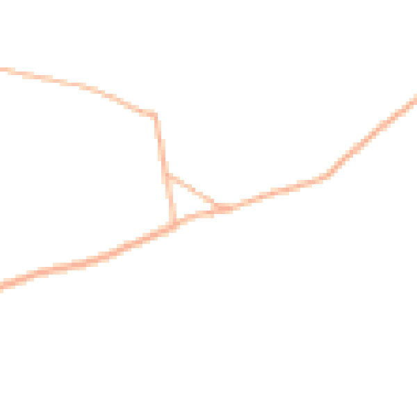 Daytime road noise heatmap for EX6 6LH