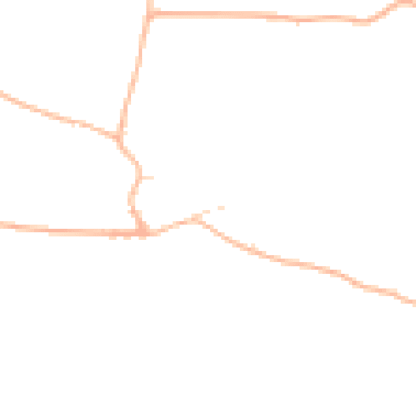 Daytime road noise heatmap for EX6 6QX