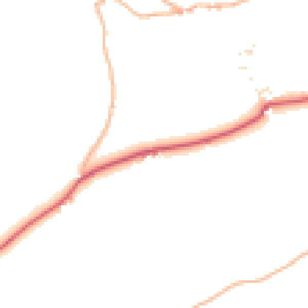 Daytime road noise heatmap for EX6 7EF