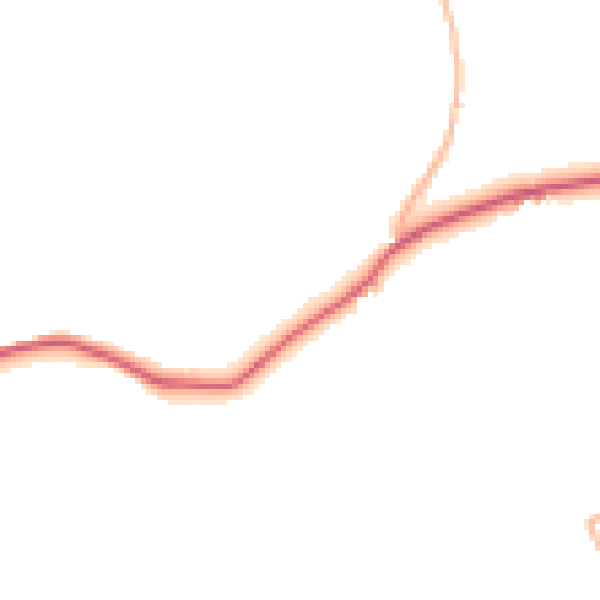 Daytime road noise heatmap for EX6 7EG