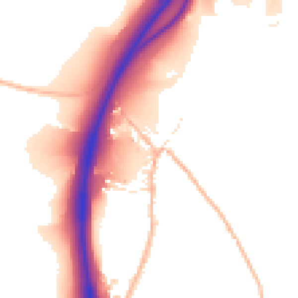 Daytime road noise heatmap for EX6 7TF