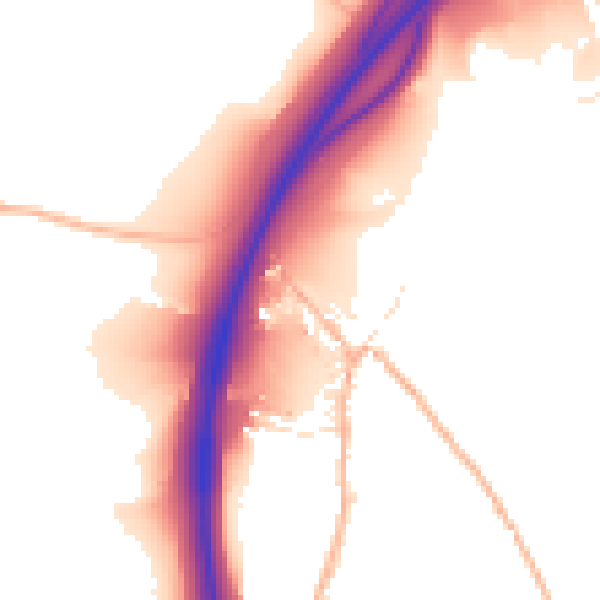 Daytime road noise heatmap for EX6 7TL