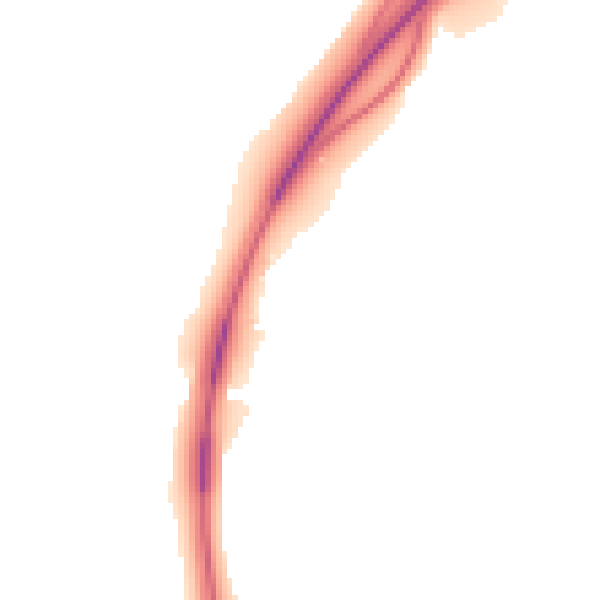 Night-time road noise heatmap for EX6 7TL