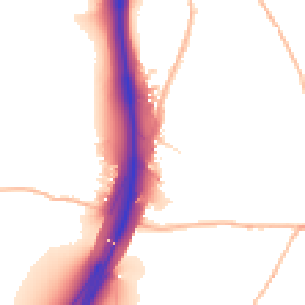 Daytime road noise heatmap for EX6 7UD