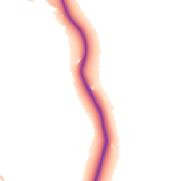 Daytime road noise heatmap for EX6 8EB