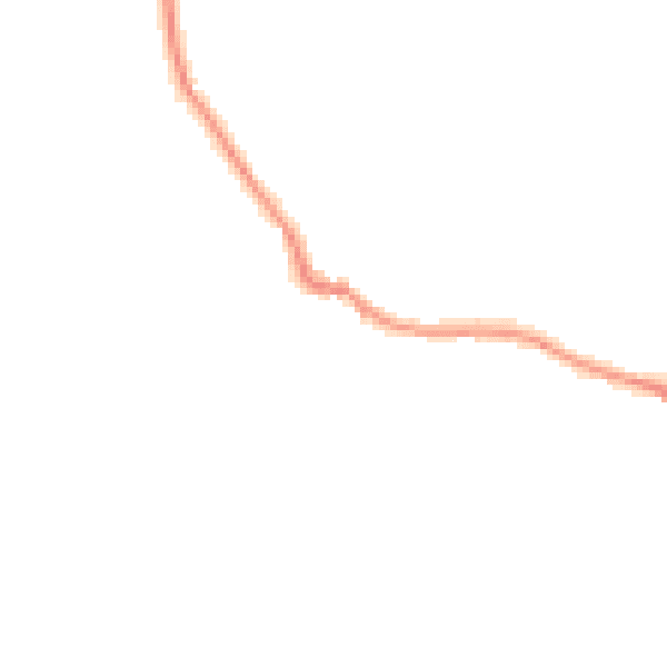 Night-time road noise heatmap for EX6 8LH