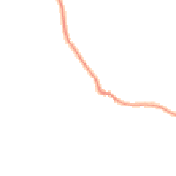 Night-time road noise heatmap for EX6 8LT