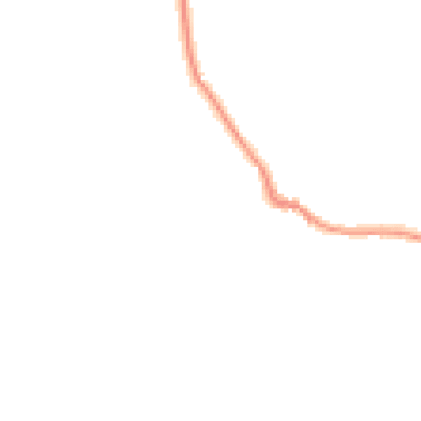 Night-time road noise heatmap for EX6 8NB