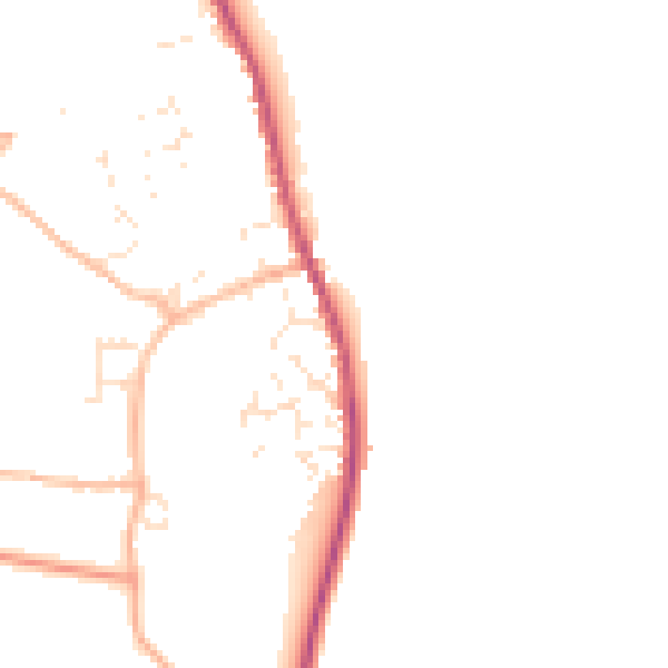 Daytime road noise heatmap for EX6 8PT