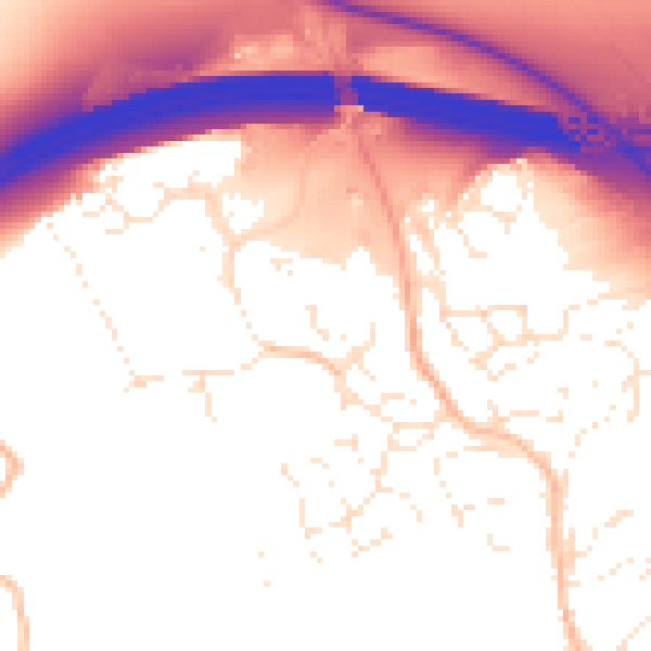 Daytime road noise heatmap for EX6 8TB
