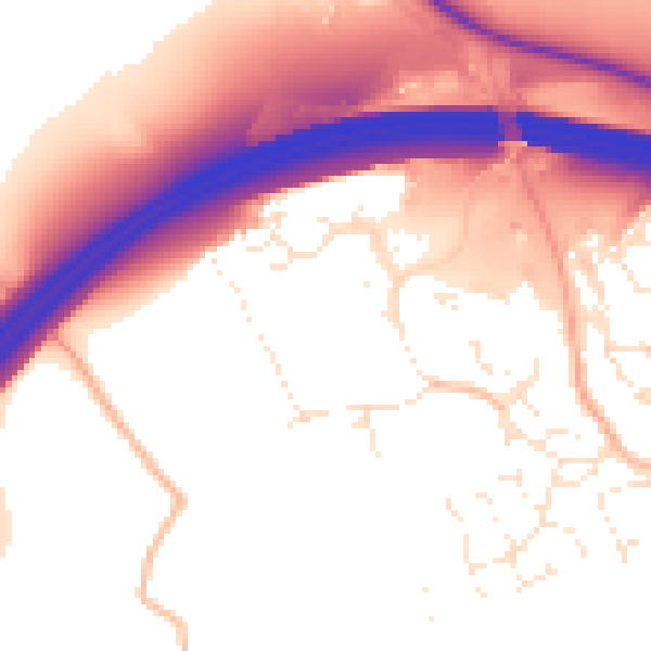 Daytime road noise heatmap for EX6 8TS