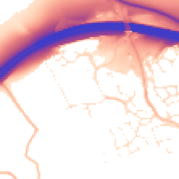 Daytime road noise heatmap for EX6 8TX
