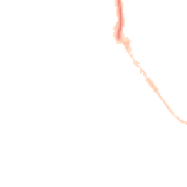 Night-time road noise heatmap for EX8 1AR
