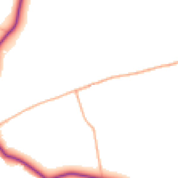 Daytime road noise heatmap for EX8 5EA