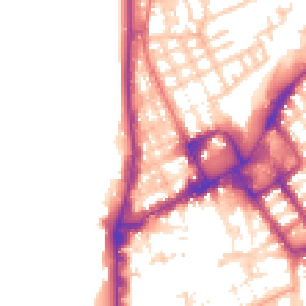 Daytime road noise heatmap for FY1 1AN