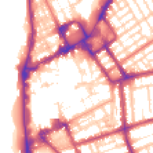Daytime road noise heatmap for FY1 1BP