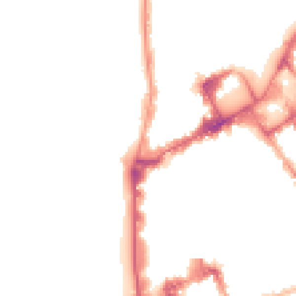 Night-time road noise heatmap for FY1 1RA