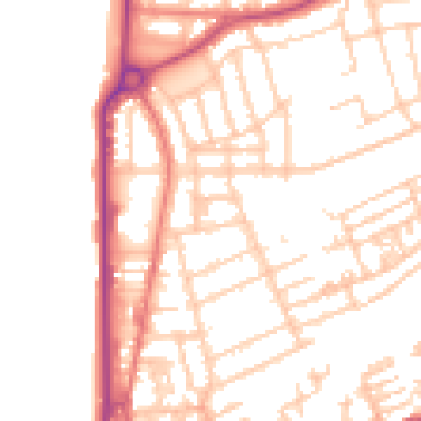 Daytime road noise heatmap for FY1 2NS