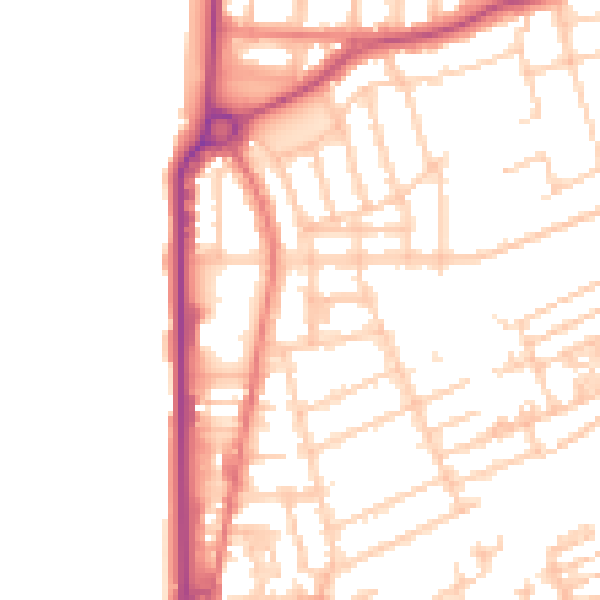 Daytime road noise heatmap for FY1 2NT