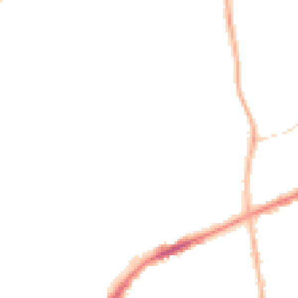 Night-time road noise heatmap for FY1 2RF