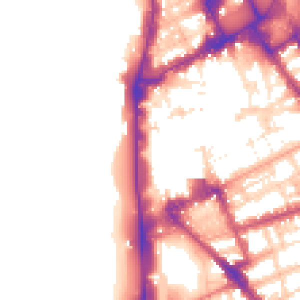 Daytime road noise heatmap for FY1 4RU