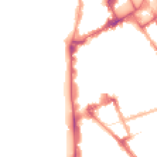 Night-time road noise heatmap for FY1 4RU