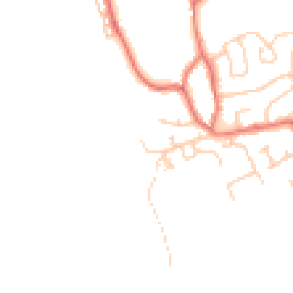Daytime road noise heatmap for FY3 0BZ