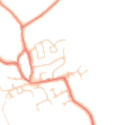 Daytime road noise heatmap for FY3 0DW