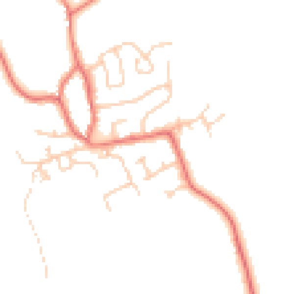 Daytime road noise heatmap for FY3 0DY